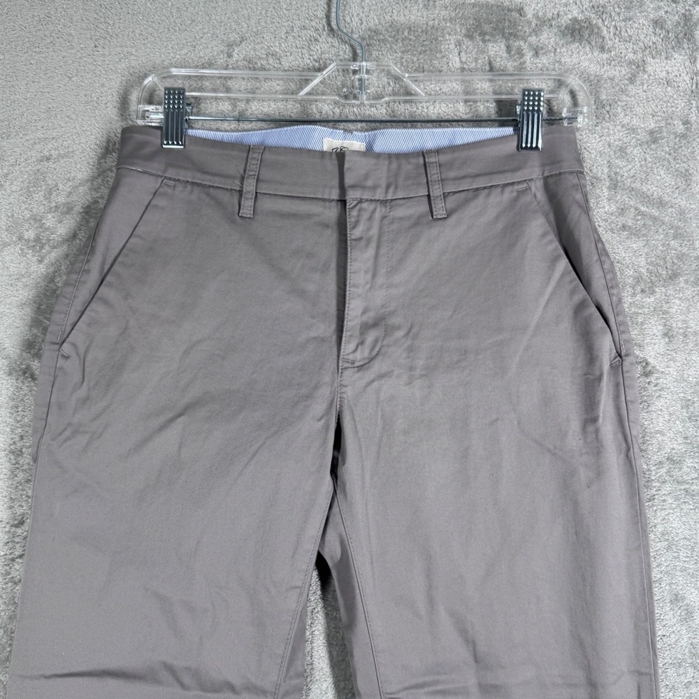 J.Crew Slim Boyfriend Chino Pants Womens 25P Gray Stretch Cotton Casual NWT - Picture 4 of 13